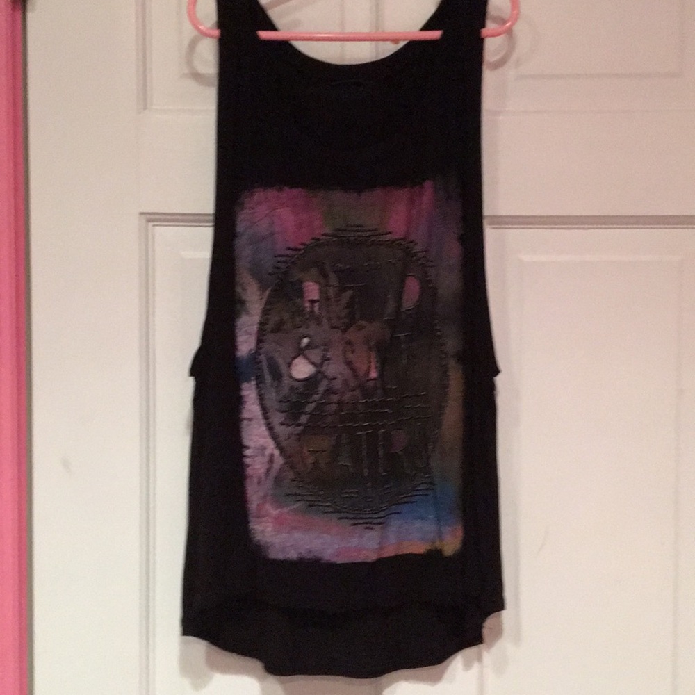 Black tank top